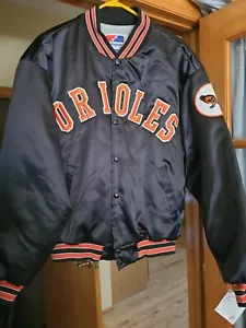 New Baltimore Orioles XL "SPELLOUT" Satin Bomber Jacket Plus FREE Shipping!!! - Picture 1 of 10