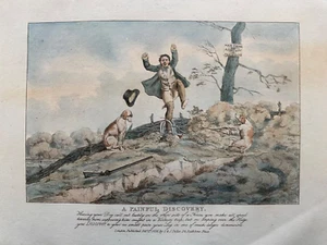 1816 Antique Print; A Painful Discovery. Hunting: Henry Alken - Picture 1 of 4