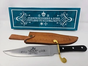 Frost Cutlery Bowie Fixed Knife 15" Stainless Steel Blade Buffalo Horn Handle - Picture 1 of 10