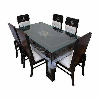6 Seater Waterproof Dining Table Cover Transparent PVC Plastic Cover 90 X 60" AU - Image 1 of 4
