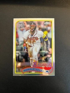 2024 Topps Chrome - 1989 Topps Baseball #89CB-3 Ronald Acuña Jr. - Picture 1 of 1