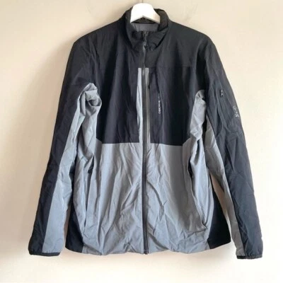 Obermeyer mens fusion Klaus jacket stretch black gray full zip mens medium coat - Image 1 of 4