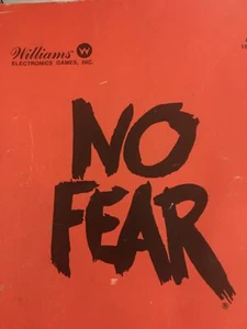No Fear - Williams- Operations Pinball Manual- Instructions - Used - Picture 1 of 3