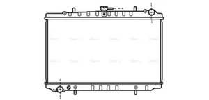 Radiador refrigerante AVA DN2027 para NISSAN 300ZX (1990) 3.0 etc. - Imagen 1 de 7