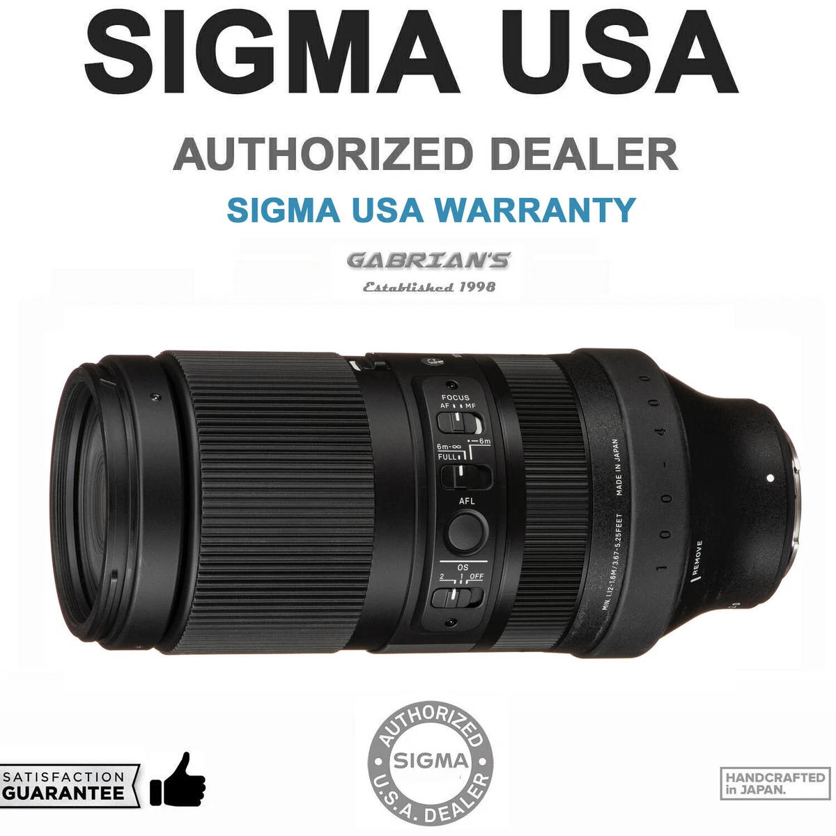 Sigma 100-400mm f/5-6.3 Camera Lenses for sale | eBay