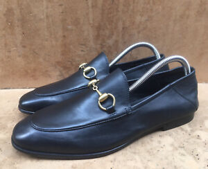 Gucci 407314 Horsebit Black Classic Men’s Leather Loafers Size Uk 7  | US 7.5