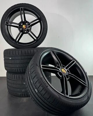 Porsche Taycan 9J1 21 Zoll Felgen Mission E Sommerreifen Sommerräder satin - Bild 1 von 4