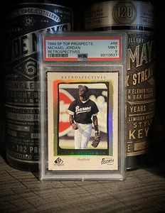 Michael Jordan PSA 9 MINT 1999 SP Top Prospects Retrospectives Upper Deck - Bild 1 von 4
