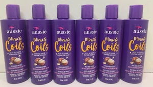 (6) Aussie Miracle Coils Sulfate Paraben Free (cocoa but & macadamia oil)Shampoo - Picture 1 of 2