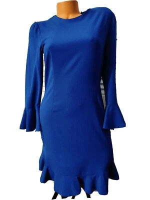 Jill Stuart size 6 NWT Women's Ruffle Bell-Sleeve Shift Dress Retail $288.00 — 第 1/4 张图片