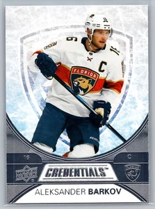 Credenciales de cubierta superior 2021-22 #43 Aleksander Barkov Florida Panthers - Imagen 1 de 2