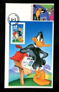 US FDC #3306a Unknown 1999 Los Angeles CA Donald Duck Cartoons WB Loony Tunes - Picture 1 of 2