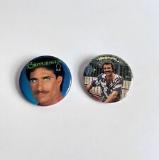 Vintage 80s Pin / Button Magnum PI Magnum P.I.   and Chippendales 1.75”