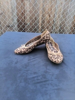 Sapatilhas de balé Vince Camuto femininas 10M estampa flanna chita malha - Imagem 1 de 4