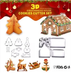 10x Lebkuchenhaus Form + 3D Plätzchen - mega schön - Bild 1 von 14