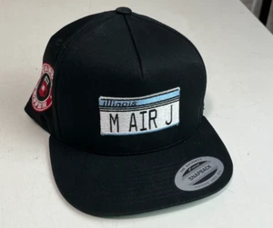 Michael Air Jordan M Air J Vintage Illinois License Plate Snapback Hat Cap - Bild 1 von 7