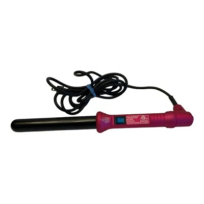 NuMe Hair Curling Wand 25mm Barrel 45W Pink Swivel Cord Hair Styling Tool HB0258 - Image 1 of 4