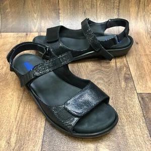 Wolky Jewel Sport Leather Croc Print Sandals Womens Sz 43 US 11 M Comfort Shoes - Picture 1 of 9