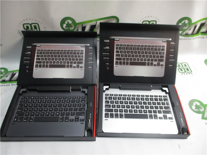 Brydge 11.0 Pro Wireless Keyboards Black Silver w/ Magnetic Covers Lot of Two - Image 1 of 4