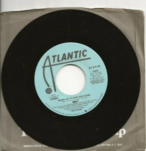 ABBA WHEN ALL IS SAID AND DONE MISPRESS STEREO/STEREO VERSIONS USA PROMO SINGLE - Picture 1 of 1