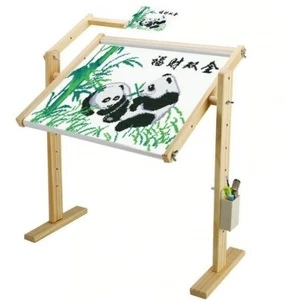 Adjustable Solid Wood Cross Stitch Rack Wooden Stand Embroidery Frame Tools - Picture 1 of 12