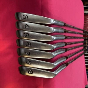 Mizuno Pro MS-203 1993 7pcs 3-9 Iron Set Dynamic Gold S400 Flex Stiff - Picture 1 of 6