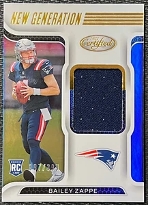 Maglia Bailey Zappe 2022 Panini Certificata #BJGBZ Nuova Generazione Specchio /399 (RC) - Foto 1 di 2