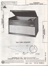 1968 SYMPHONIC B4CX797 4CX797 RADIO SERVICE MANUAL SCHEMATIC PHOTOFACT DIAGRAM