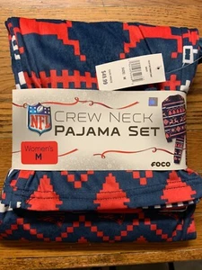 Patriots Pyjama Damen Erwachsene Medium NFL Cozy Nachtwäsche Set 2 Stück Neu Logo - Bild 1 von 3