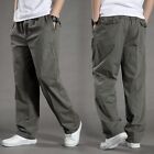 Men's Cargo Pants New Elastic Casual Climbing Jogger Cotton Wear Work Trousers