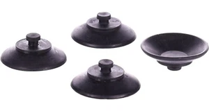 4 Ventouses noir ø 2.6 x 1 cm, pour aquarium flamingo - Photo 1/2