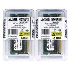 4GB KIT 2 x 2GB Dell Precision Mobile Workstation M6500 PC3-8500 Ram Memory - Picture 1 of 1