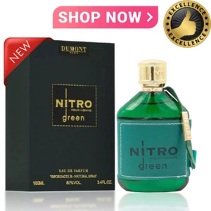 Nitro Green Pour Homme Herren Dumont Original Kostenloser Versand - Arabisches Parfüm Spray - Bild 1 von 9