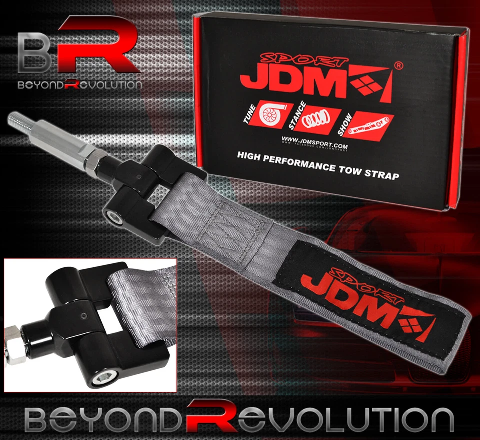 Lexus Is250/Is350 06+ Jdm Vip gancho de remolque correa de nailon + kit adaptador roscado plateado Foto 1 de 1