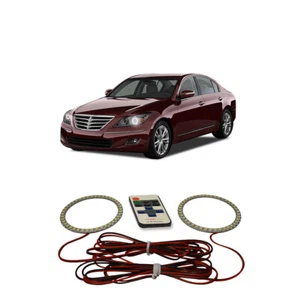 Kit de anillo de halo de faros LED RF blanco brillante para Hyundai Genesis 09-11 - Imagen 1 de 3