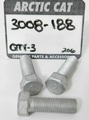 Paquete de 3 piezas de perno originales Arctic Cat Tigershark Jet Ski 10 mm OEM 3008-188 Foto 1 de 3