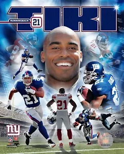 Collage fotografico Tiki Barber New York Giants 8x10 NFL - Foto 1 di 2