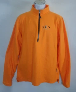 Vintage Cannondale Fleece Jacket Pullover Mens XXL USA Yellow 1/4 Zip LS Logo - Picture 1 of 6