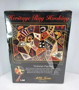 RARE 2001 MCG Heritage Rug Hooking Kit "Victorian Patches" 20x27 NEW Sealed Box - Bild 1 von 6