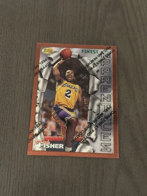 Topps Finest Common Bronze Apprentices #43 1996-97 Derek Fisher novato radiocontrol Foto 1 de 4