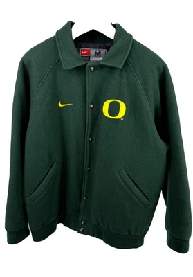 Jaqueta Varsity masculina vintage anos 90 Nike University of Oregon Ducks média lã - Imagem 1 de 4