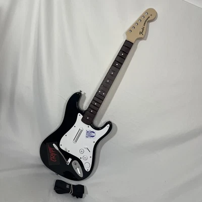 Harmonix Rock Band 4 Wireless Guitar Fender Stratocaster Xbox One 91161  Tested - Image 1 of 4