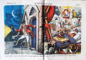 IL PAPAGALLO  primo giornale colorato politico 1876 - Picture 1 of 2