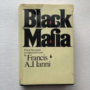 Vintage Black Mafia Francis A.J. Ianni Organized Crime 1974 Hardcover Book - Picture 1 of 13