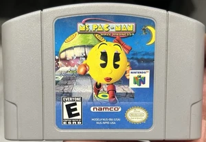 Ms. Pac-Man Maze Madness (Nintendo N64) Authentic Tested & Working - Bild 1 von 2