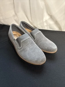 Clarks Collection Women s Zylah Gray Suede Slip On Wedge Loafers Size 6.5M - Picture 1 of 6
