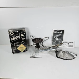 Vintage MSR Whisperlite Camping Stove With Pump, Accessories, & Original Box - Picture 1 of 17