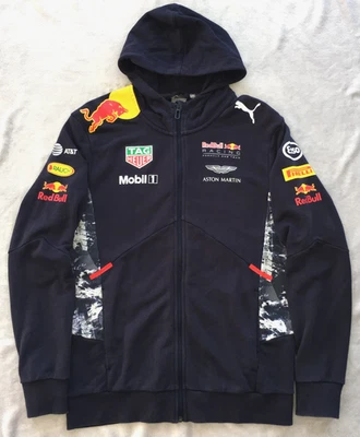 Puma Red Bull Racing Motorsport F1 Formula One 1 mens Hoodie Sweater size L - Image 1 of 4