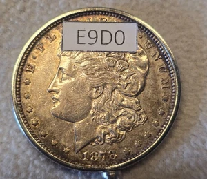 1878 S Morgan Silver Dollar key chain, circulated, EXTREMELY FINE (E9D0) - Picture 1 of 4