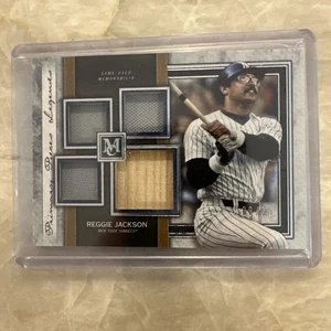 2020 Primary Pieces Legend Reggie Jackson Topps Museum Quad Relic /25 Yankees - Picture 1 of 2